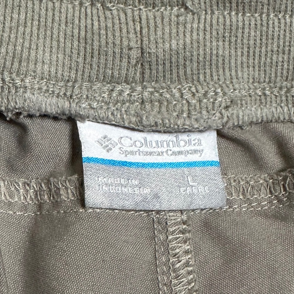 Columbia Women's Large Tan Cargo Capri Pants Roll-Up Straight Leg Hiking Travel - Picture 7 of 12